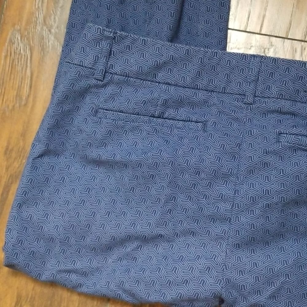 Hilary Radley Blue Abstract Slacks - Picture 4 of 6